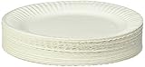 Empress Uncoated Paper Plate, 9 Inches, White, Pack