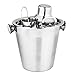 Chef's Star 6 Piece Stainless Steel Compact Bar Set - Includes - Ice Bucket Cocktail Shaker Set - Martini Shaker Set Bar Tool Stand Bottle Opener Double Jigger Ice Tong