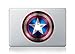 Captain America Shield Color Cartoon 3D Character Decal Sticker for Macbook Laptop Air Pro Retina 13 15 17 Inch Cool