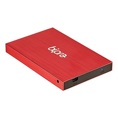 Bipra 500Gb 500 Gb 2.5 Usb 2.0 External Pocket Slim Hard Drive - Red - Fat32 (500Gb)