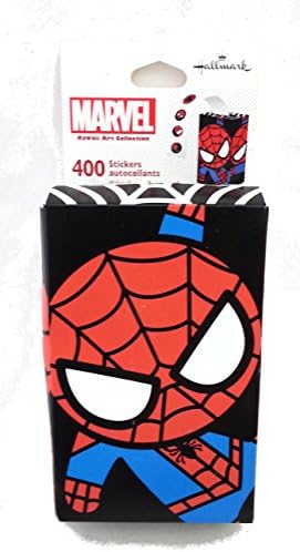 Hallmark - Marvel Kawaii Art Collection Spiderman Stickers 400 Count