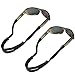 Koala Lifestyle Chums No Tail Cotton Eyewear Retainer Sunglass Strap | Adjustable Eyeglass & Sports Glasses Holder Keeper Lanyard | 2pk Bundle + Cloth, Black