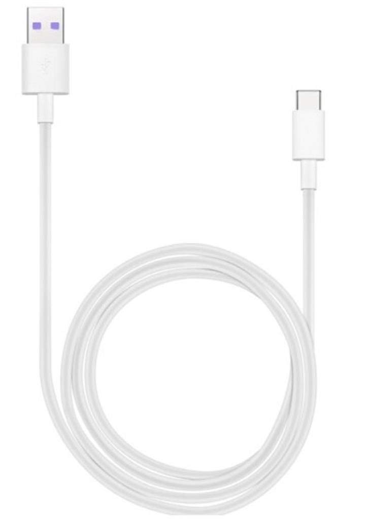 Huawei Super Charge Protocol data cable with USB Type-C connector white