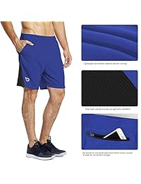 BALEAF Pantalones cortos de 7 pulgadas para hombre, de secado rápido, pantalones cortos para correr con forro de malla