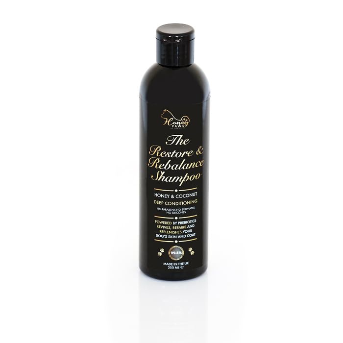 Honey Paws The Restore & Rebalance Shampoo - Contains Prebiotics to Protect - Soothes Dry Itchy Sensitive Skin - Restores Natural Balance and Deep Conditioning
