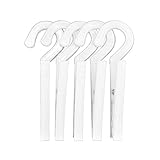 Drying Clips, Laundry Hooks, Hanging Clothing Clothespins Clip, 20 Pack, Clothes Pin Hangers, White Plastic, Clothes Line Hanging Laundry, Portable, Travel, Air Dry, Drip Dry, Outdoor Hang Drying