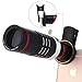 Elecguru HD Clip-on Phone Camera Lens Kit,Universal 18X Zoom Telephoto Lens + 15X Super Macro Lens + 0.6X Wide Angle Lens for iPhone 7/6S/6 Plus/5/4,Samsung,HTC and Other Smartphones (Black)
