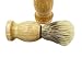 CoscosX 2pcs Pig Mane Shaving Brush Stand Wood