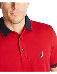 Nautica - Polo de manga corta para hombre (100% algodón)