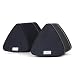 August MS515B Dual Speaker Portable Bluetooth Stereo Speakers -2x5W Wireless Speaker Pair for Phones, Tablets, TVs and PCs - Apple, Android, Windows and Mac Compatible (Black)