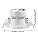 TORCHSTAR 4 Inch LED Recessed Downlight, Integrated Ceiling Light with Junction Box, 7W (60W Eqv.), Dimmable Retrofit, 5000K Daylight, IC-Rated & Air Tight, UL-Listed, Pack of 4
