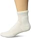 Thorlos Unisex WMX Walking Thick Padded Ankle Sock, White, Large