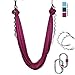 Aerial Yoga Hammock 5.5 Yards Premium Aerial Silk Fabric Yoga Swing for Antigravity Yoga Inversion Include Daisy Chain,Carabiner and Pose Guide
