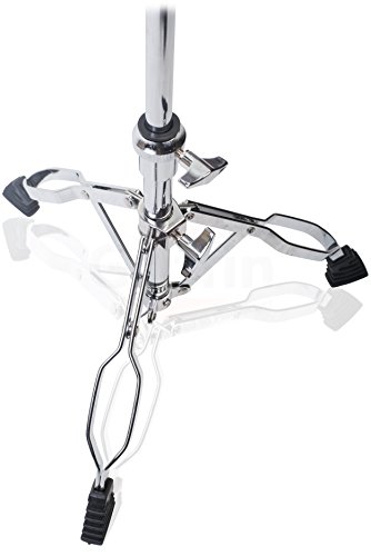 Snare Drum Stand by Griffin | Deluxe Percussion Hardware Base Kit | Double Braced, Light Weight Mount for Standard Snare and Tom Drums|Slip-Proof Gear Tilter| Sturdy Clamp Style Basket Holder - Thumbnail 5