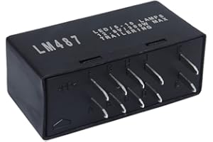 AMFRNE 10383321 Hazard Warning and Turn Signal Flasher, LED Flasher Compatible with Chevy Silverado & GMC Sierra Trucks 2003 2004 2005 2006 2007 Select Models, Fix Hyper Flash, 15764135, for GMT800 Platform