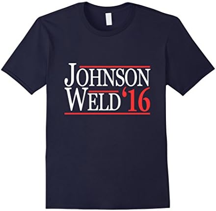 Men's Gary Johnson Bill Weld 2016 T-Shirt Large Navy