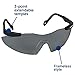 Smith and Wesson Safety Glasses (19823), Magnum 3G Safety Eyewear, Smoke Lenses with Black Frame