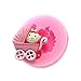 Longzang Baby Carriage Fondant Silicone Sugar Craft Mold, Mini, Pink