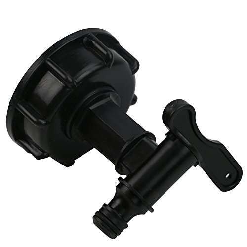 Feamos 1000L IBC To (15mm) 1/2" Water Tank Hose Yard Adapter with Switch Pack of 1