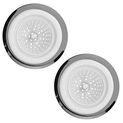 image for Country Kitchen Set of 2 Sink Strainers - Flexible Silicone Kitchen Si