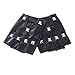 IFfree Studded Gloves Black Leather Punk Costume Rivet Motorcycle Car Driving Gloves 80s Rocker Costume Accessory