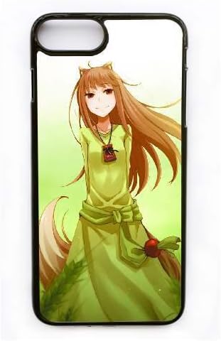 Spice and Wolf Holo Hard Plastic Phone Case Shell Cover Skin For iPhone 7 Plus 5.5 inch Black DWF047