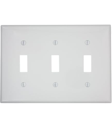 Leviton 80728-W 1-Gang Flush Mount Wallplate - 2.15 Inch Diameter, White Nylon Receptacle Cover