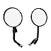 uxcell Pair Black Adjustable 10mm Thread Diameter Motorcycle Rear View Mirror