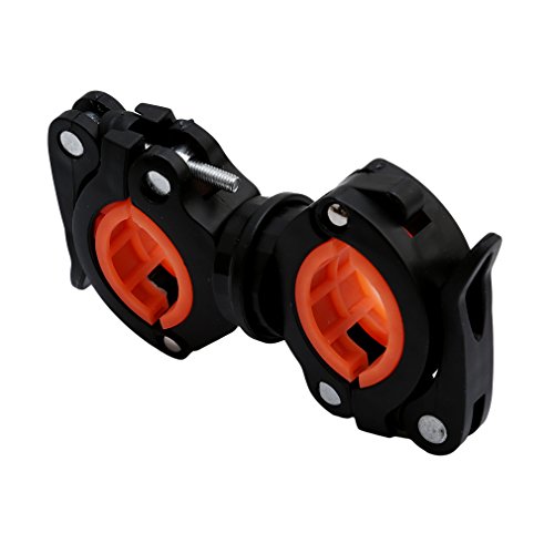 OrliverHL Universal 360-degree Rotating Bike Bicycle Flashlight Holder Bicycle Mounting Bracket Flashlight Holder Torch Clip ,1#