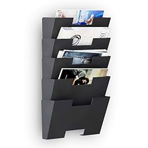 Revista soporte revistero de acero carpeta de archivos de pared para