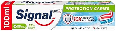 Signal Anticaries Protection Pasta dentífrica com flúor e cálcio, 100 ml, A embalagem pode variar