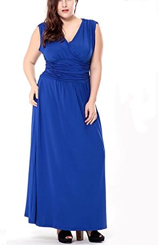 V-Neck Maxi Dress Evening Party Long Dresses Maxi Evening Wedding Gown Cocktail 1940s 50s 60s Casual Dress 3XL-6XL