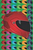Motorcycle Maintenance Log Book: Colorful Helmet
