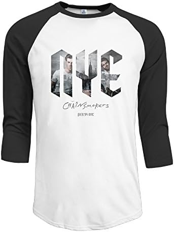 The Chainsmokers New York City Live Young Men 3/4 Sleeve Casual Round Neck Printing T-shirt