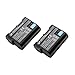 EN-EL15 Battery for Nikon D600, D610, D750, D800, D800e, D810, D810a, D7000, D7100, D7200, 1 v1 Cameras | Rechargeable Li-Ion Battery ( 2-Pack )
