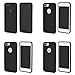 iPhone 7 Plus Case, Black Durable Shock Absorbing Rubber Cover with Excellent Grip fits 5.5 inch iPhone - Tough & Protective and Light & Slim | totallee The Doberman (Black)