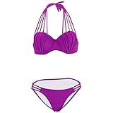 SMITH SURSEE Women's Push-up Bikini Set Sexy Beachwear Swimsuit Two Pieces Swimsuit Bandages