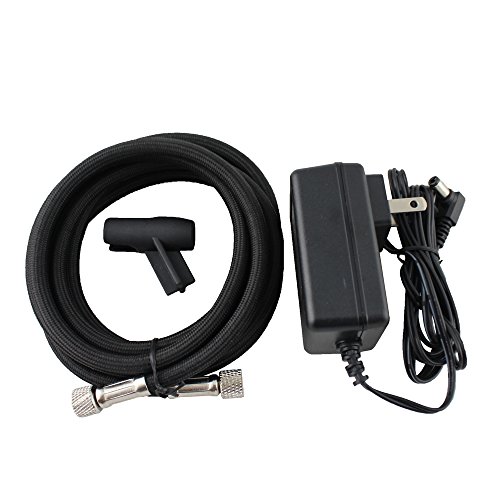 OPHIR 0.35mm Dual-Action Airbrush Kit 12V Black Mini Airbrush Compressor Nail Art Cake (Black)