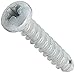 Small Parts 0410LPP Steel Thread Rolling Screw for Plastic, Zinc Plated, Pan Head, Phillips Drive, #4-20 Thread Size, 5/8