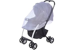 SIQITECHNO Mosquito Net for Stroller Universal Full Cover Baby Mosquito Netting for Strollers Car Seat Jogger Bassinets Cradles Portable Baby Mesh Netting Durable Toddler Stroller Canopy Mosquito Net Cover