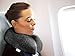 Enzo Travel Neck Pillow - Memory Foam Cooling Gel Technology and Washable Cover Packed in Small Bag for Air, Bus and Car Travels (Castlerock Grey)