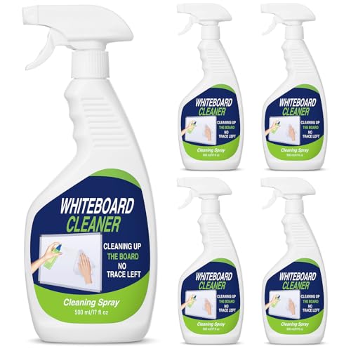 Fuyoooo 4 Pack Whiteboard Cleaner Spray 17 fl oz for Dry Erase