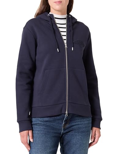 GANT Damen REG Tonal Shield Zip Hoodie Kapuzenpullover, Lilly PINK, 48