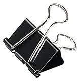 Universal 10210 Medium Binder Clips, Steel Wire, 5/8