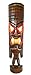 Hand Carved Beautiful 3 Ft Warrior Tiki Totem Pole Mask Statue