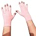 Womens Arthritis Compression Gloves - Therapeutic Hand + Finger Support for Arthritic Pain Symptoms, Raynauds Disease, Joint Pain, Rheumatoid + Osteoarthritis. 1 Pair Ladies Pink Fingerless Glove (S)