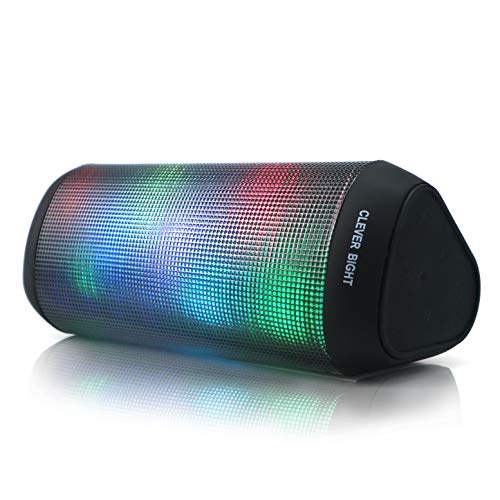Enceinte Bluetooth Portable Lumineuse Haut-Parleur Bluetooth sans Fil avec LED Lumière Radio, Technologie TWS,2000mAh Autonomie 8-10H,Idéal la Maison, Camping,l’extérieur Les Voyages