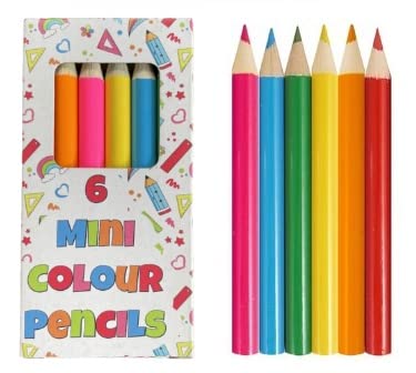 Anila's 10 Sets of 6 Mini Colouring Pencils. (Ideal for Children Aged 3-8)