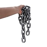 Zicome 6-feet Plastic Grey & Black Chain Links Costume Accessory Halloween Decoration