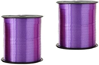 PhoebeTan Tied Balloon Neon Ribbon 2-Pieces In A Bag (Dark Purple)